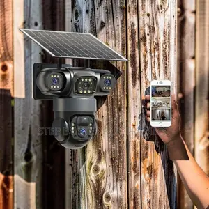 Kamera ya Solar ya Lens Tatu ya 4G PTZ yenye Mwonekano Kamili wa Usiku