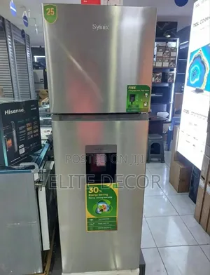 Syinix 257L Double Door No-Frost Refrigerator - Water Dispenser