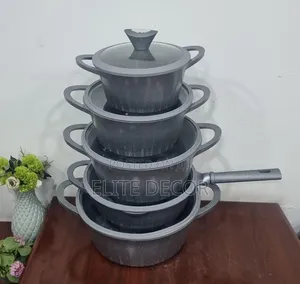 Lucky Rain 10-Piece Granite Cookware Set