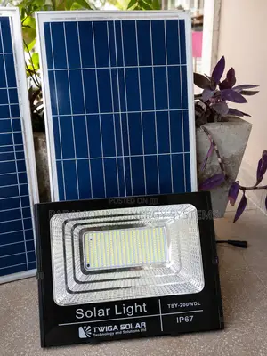 200W LED Solar Floodlight - Twiga Solar Technology