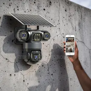 20MP 4K Ultra HD 4G PTZ Triple Lens Solar Camera
