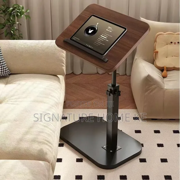 Adjustable C-Shaped Side Stool/Table - 1