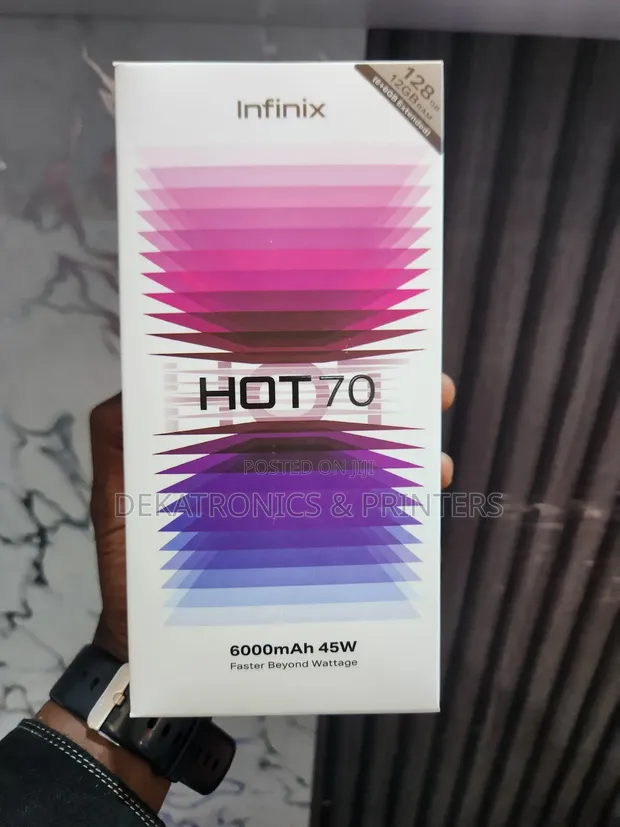 New Infinix Hot 70 128GB Black - 1