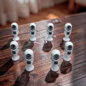 Nguvu Kamera ya Bulb PTZ WiFi Lenzi Mbili na Mwonekano wa Usiku wa Rangi
