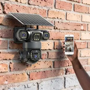 Weather Resistant 20MP 4G PTZ Triple Lens Solar Camera