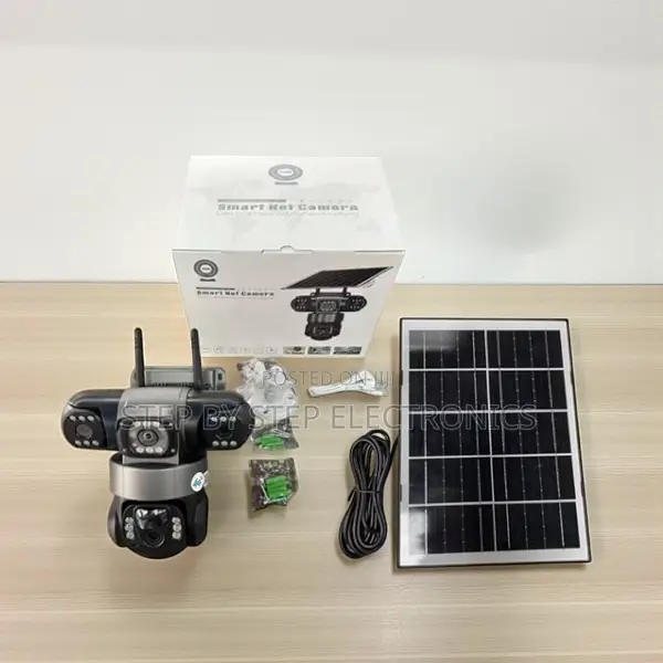 Remote Viewing 20MP Ultra HD 4G PTZ Triple Lens Solar Camera - 1