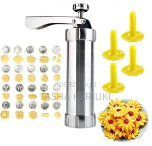 Professional Stainless Steel Cookie Press – 24 Options Pambaz