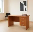 Wooden Study Desk with Drawers - 4