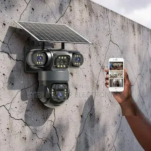 Kamera ya Solar ya 20MP 4G PTZ yenye Triple Lens