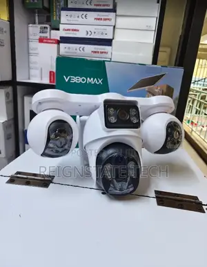 Kamera ya Quad Lens 4G Inayotumia Solar na Kuzuia Hali Zote