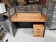 Brown Single User Office Workstation Desk - 1