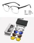 5-in-1 Polarized Magnetic Clip-On Glasses - 1