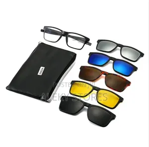 5-in-1 Polarized Magnetic Clip-On Glasses