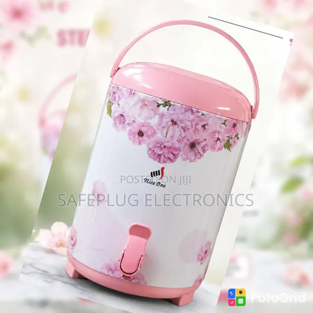 Nice One Steel Flower Tea Urn - 9.5L Kisambazaji cha Vinywaji Moto - 1