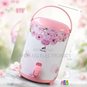 Nice One Steel Flower Tea Urn - 9.5L Kisambazaji cha Vinywaji Moto