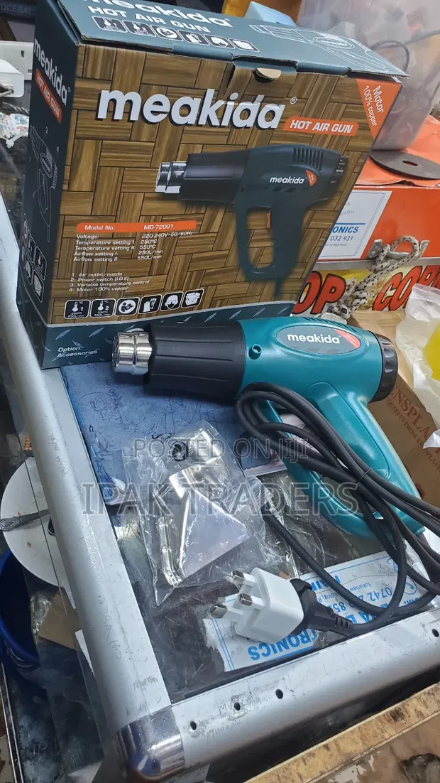 Meakida 2000W Hot Air Heat Gun - Heavy Duty - 1