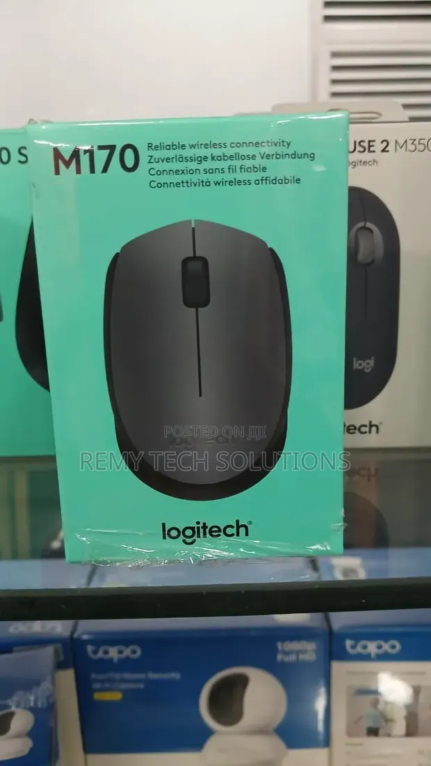 Logitech M170 Wireless Mouse - Black - 1