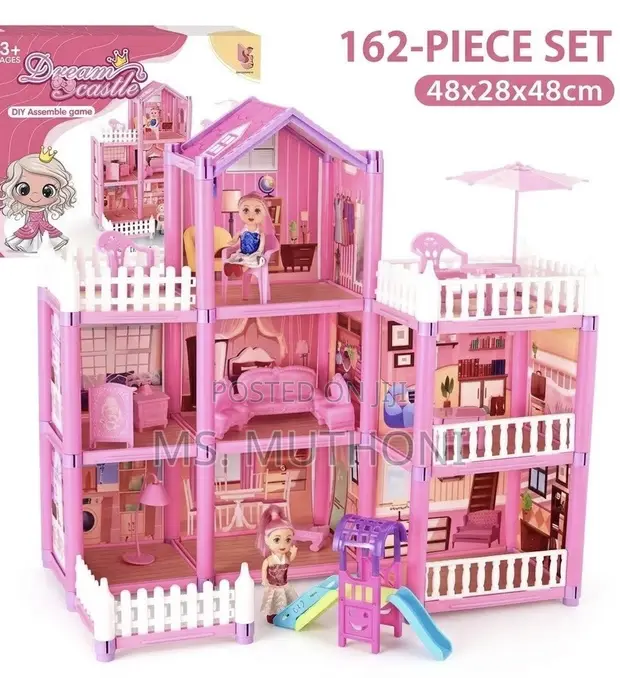 162-Piece Princess Doll House Mega Set - 1
