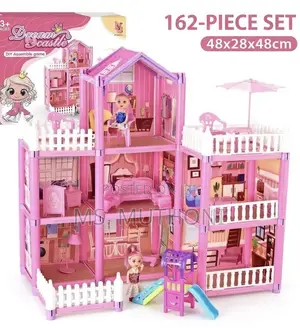 162-Piece Princess Doll House Mega Set