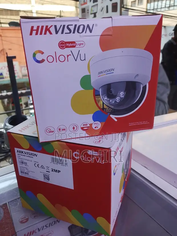 Hikvision 2MP FHD ColorVu Dome Camera ya Usalama - 1