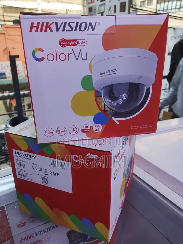 Hikvision 2MP ColorVu IP Camera 1080P Mwonekano Kamili wa Rangi Usiku - 1