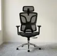 Kiti cha Ofisi cha Ergonomic chenye Mkeka Mrefu na Kinachoweza Kurekebishwa - Nyeusi - 3