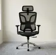 Kiti cha Ofisi cha Ergonomic chenye Mkeka Mrefu na Kinachoweza Kurekebishwa - Nyeusi - 4
