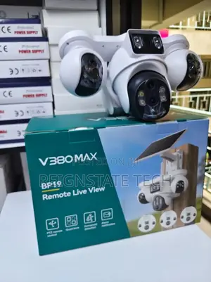 Kamera ya V380 MAX 4 Lens 4G Solar PTZ