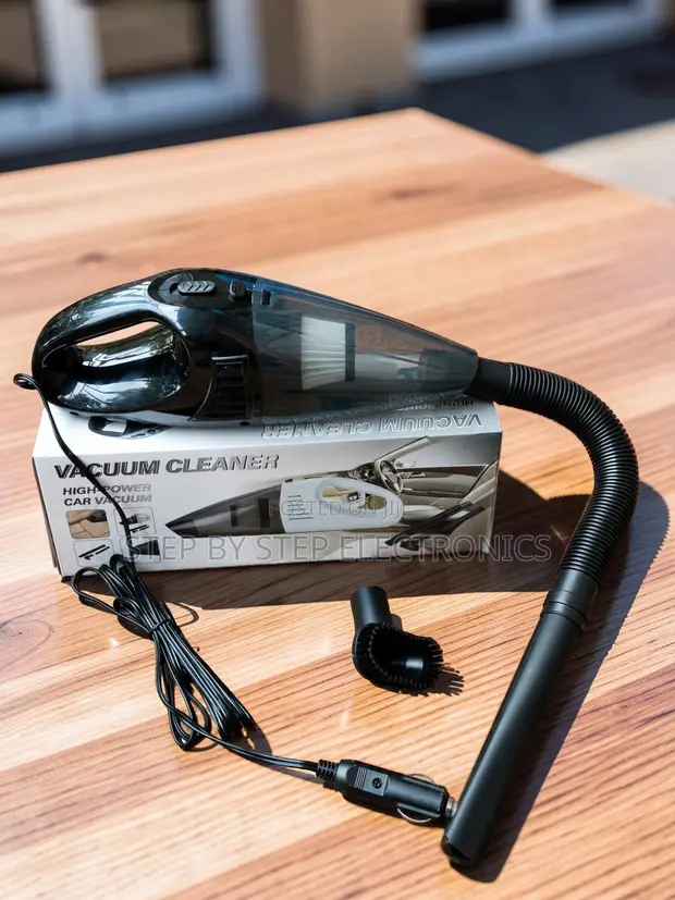 Portable Handheld Car Vacuum Cleaner with Flexible Hose - 1