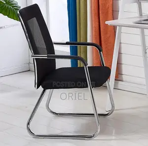 Office Chair: Aluminium Frame Visitor Waiting Chair