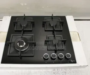 Roch 4 Burner Gas Hob - Kioo Nyeusi cha Kina