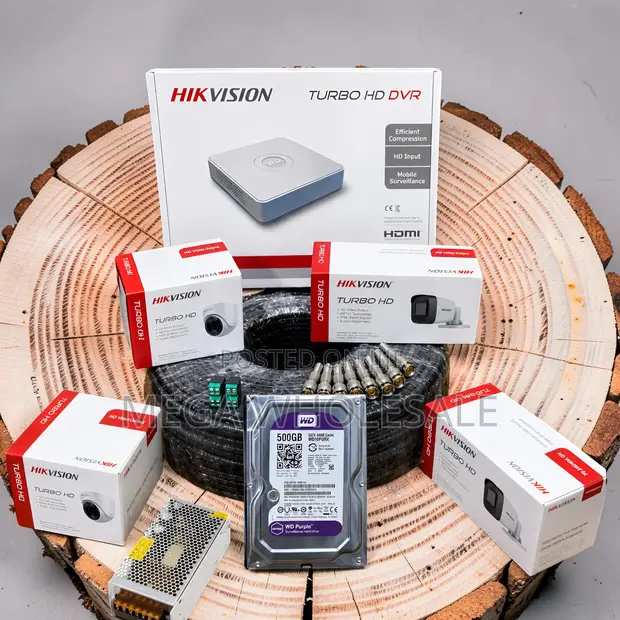 Hikvision 4CH 1080P CCTV Camera System Kit - 1