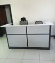 Dawati la Mapokezi la Biashara 1.6m - Nyeupe - 3