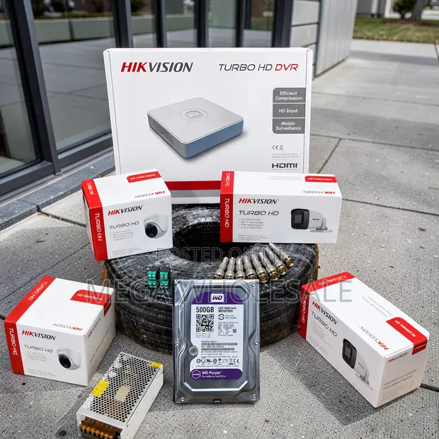 Mfumo Kamili wa Kamera za CCTV za Hikvision 1080P (Kamera 4) - 1