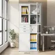 KOI Steel Office Cabinet - Two Doors - 2