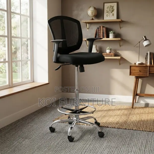 High Height Receptionist Mesh Office Chair - 1