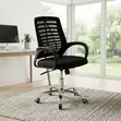 Mid Backrest Black Ergonomic Mesh Office Chair - 1