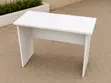 White Study Desk - No Drawers - 2