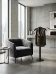 Modern Office Executive Mahogany Coat Hanger - 4