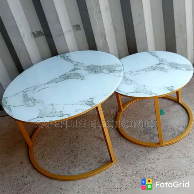 2-in-1 Glass Look Coffee Table - Nesting Set - 1