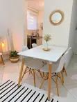 4-Seater White Eames Dining Set - 4