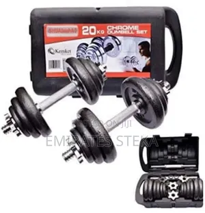 20kg Adjustable Dumbbell Weight Lifting Set with Case