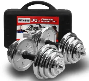 Set ya Dumbbell 30kg inayoweza Kurekebishwa hadi Barbell na Sanduku