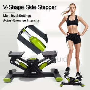 Bodyfit V-Shaped Fitness Stepper with Elastic Bands