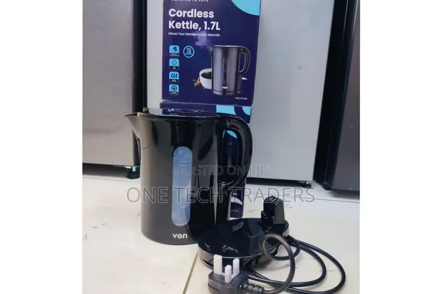 Von 1.7L Cordless Kettle - Black - 1
