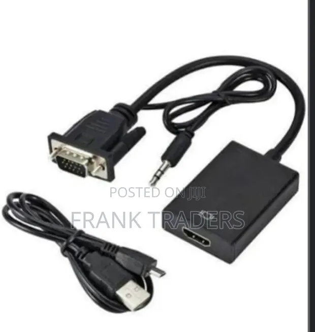 Kebo ya VGA hadi HDMI yenye Nguvu ya USB na Sauti - 1