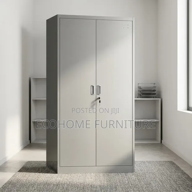 2-Door Lockable Office Filing Storage Cabinet - 1