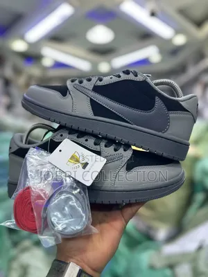 Nike Air Jordan 1 Low "Black and Grey" Sneakers