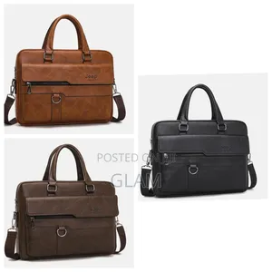 Genuine Leather Jeep Bag - Brown
