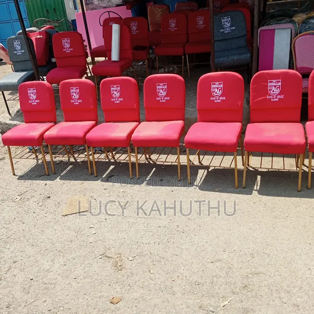 Stackable Church Chairs with Logo - 1